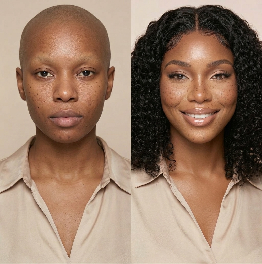 LuxeCurl™ Glueless Natural Lace Wig